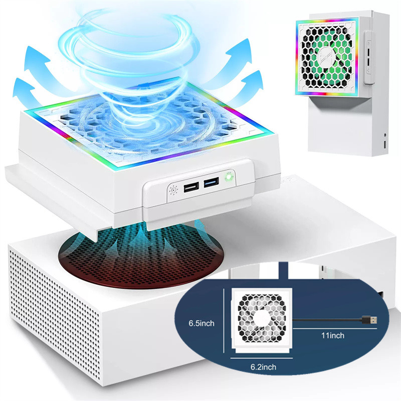 Gaming Console For Tv Xbox - LED Cooling Fan Atmosphere Light 3