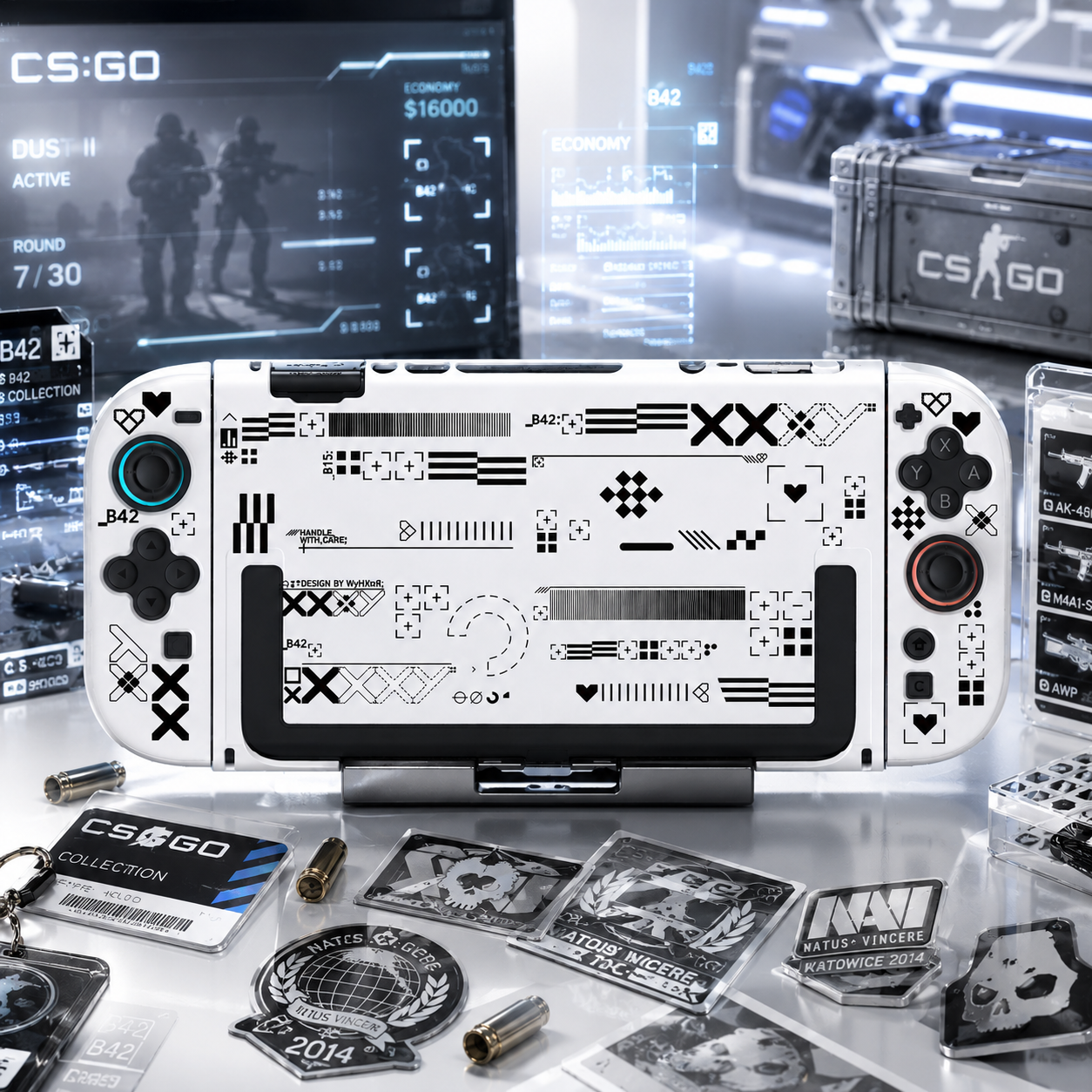Gaming Console Design - Print Design Protective Shell for Nintendo