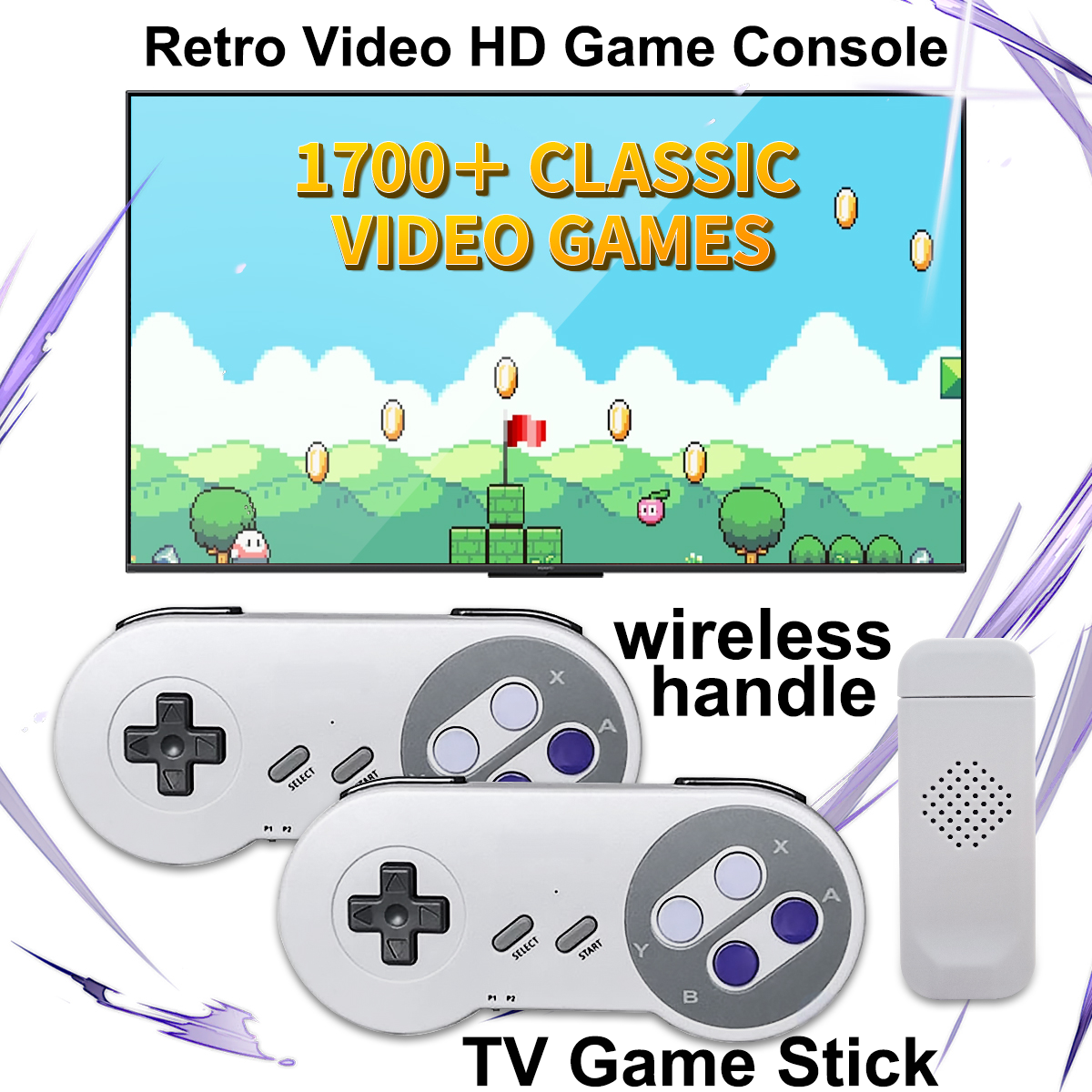 Gaming Console Tv Stand - SF900 Retro Video HD Game Console