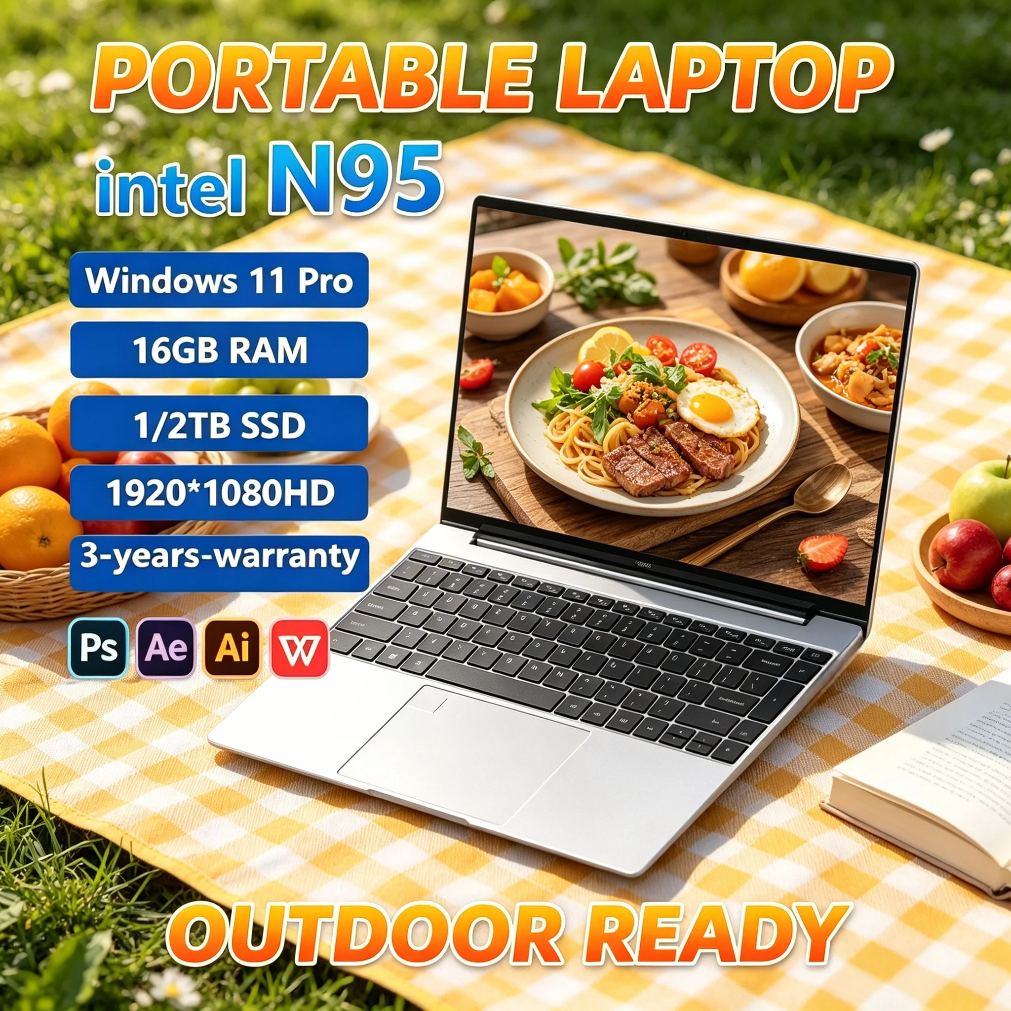 Pc Gaming Handheld Console - Portable Business Entertainment Laptop N95 Processor