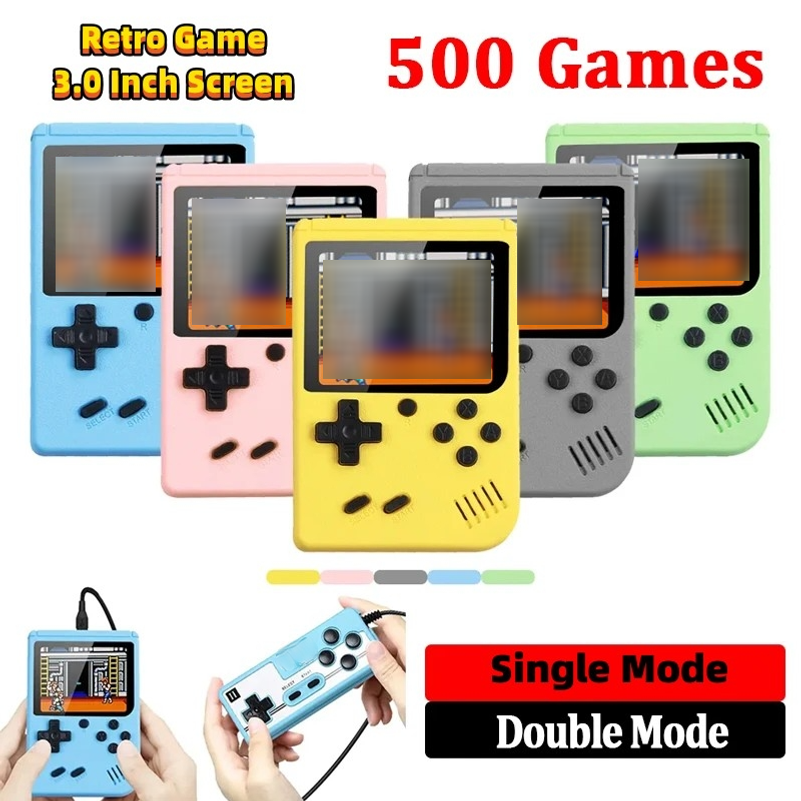 Gaming Console Under 500 - 3.0 Inch Macaron Retro Portable Mini