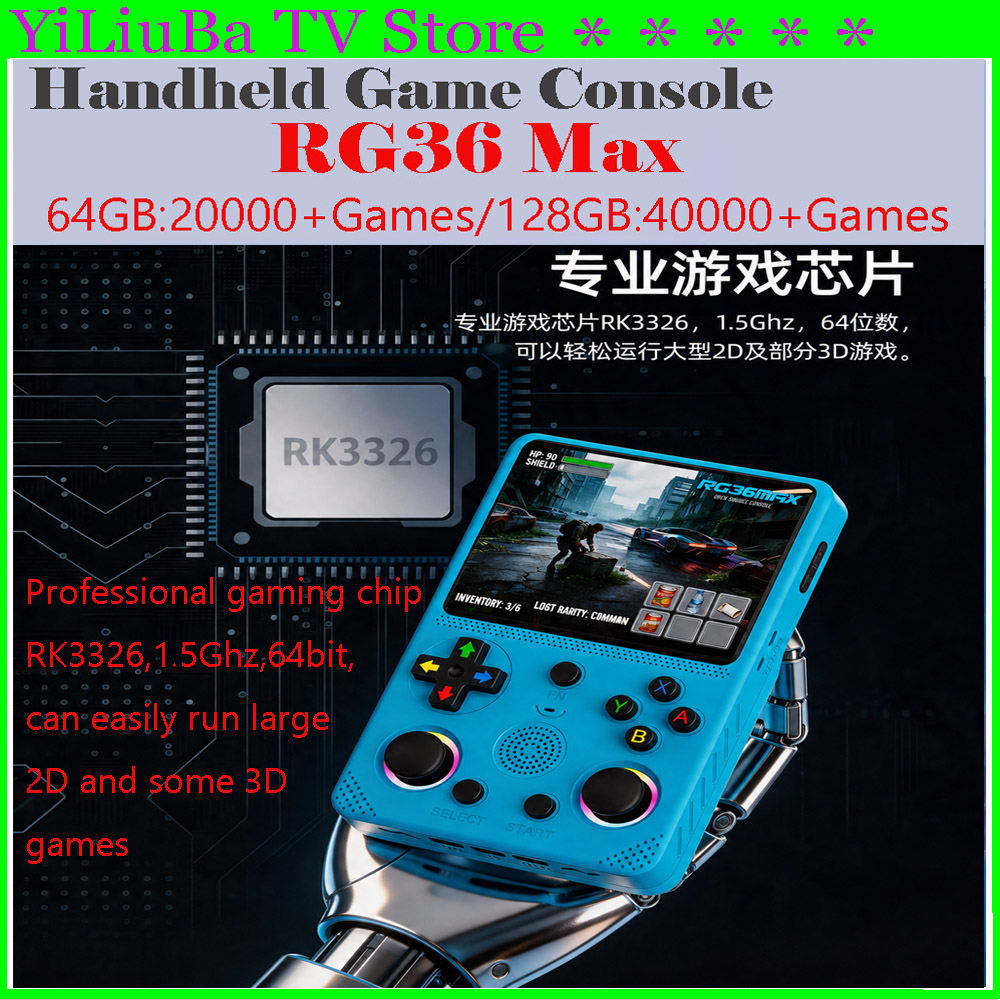 Gaming Console Handheld Best - [Genuine]2026Newest Retro Handheld Game Console RG36