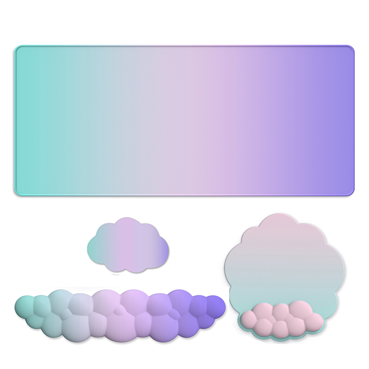 Gaming Console Cloud - Mouse pad with wrist rest keyboard