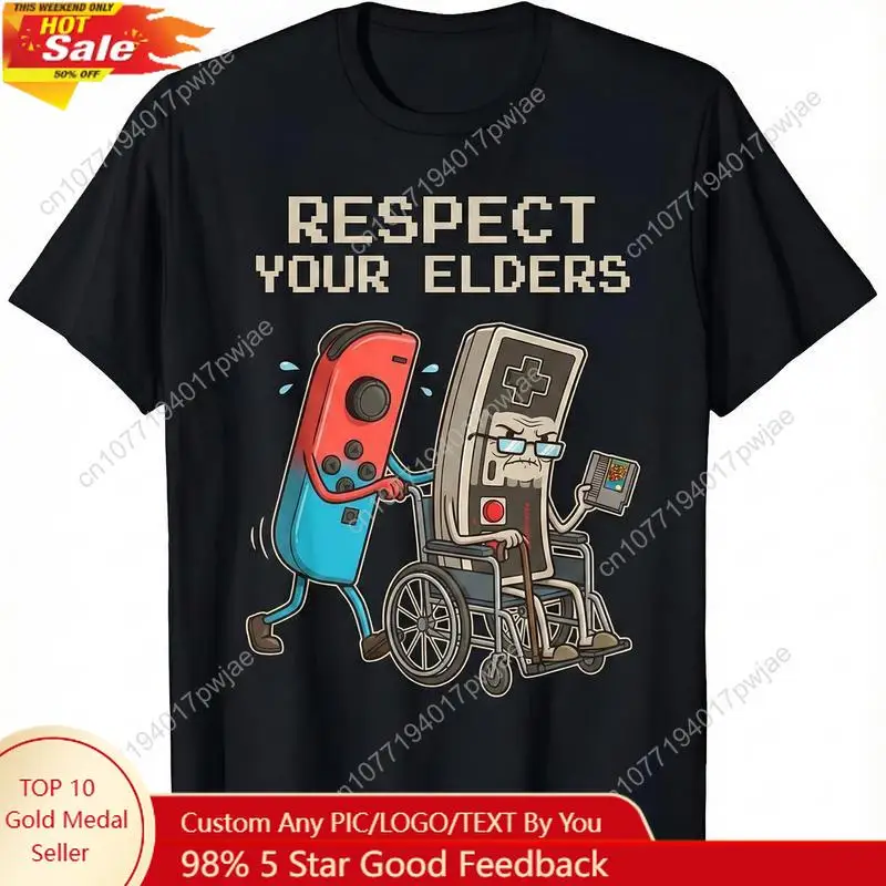 Funny Retro Gamer Graphic T-Sh - Gaming Console Design avaliação e preço