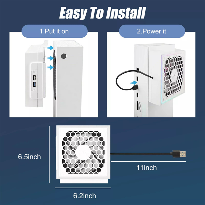 LED Cooling Fan Atmosphere Lig - Gaming Console For Tv Xbox avaliação e preço