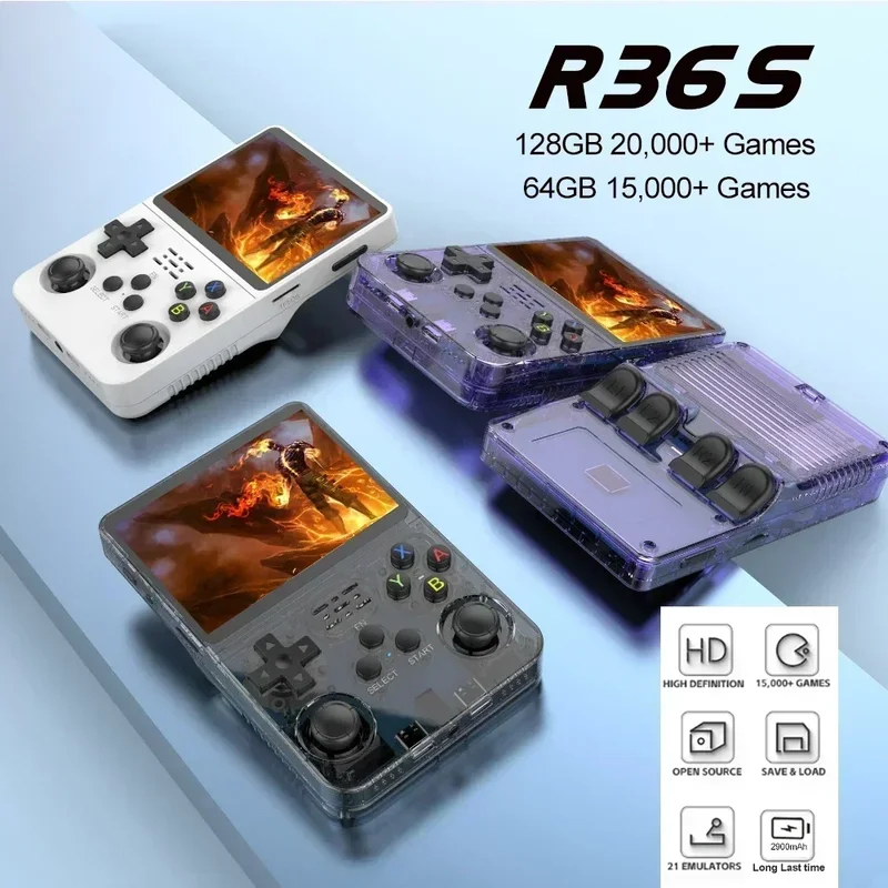 Open Source R36S Retro Game Co - Gaming Console Handheld Best avaliação e preço