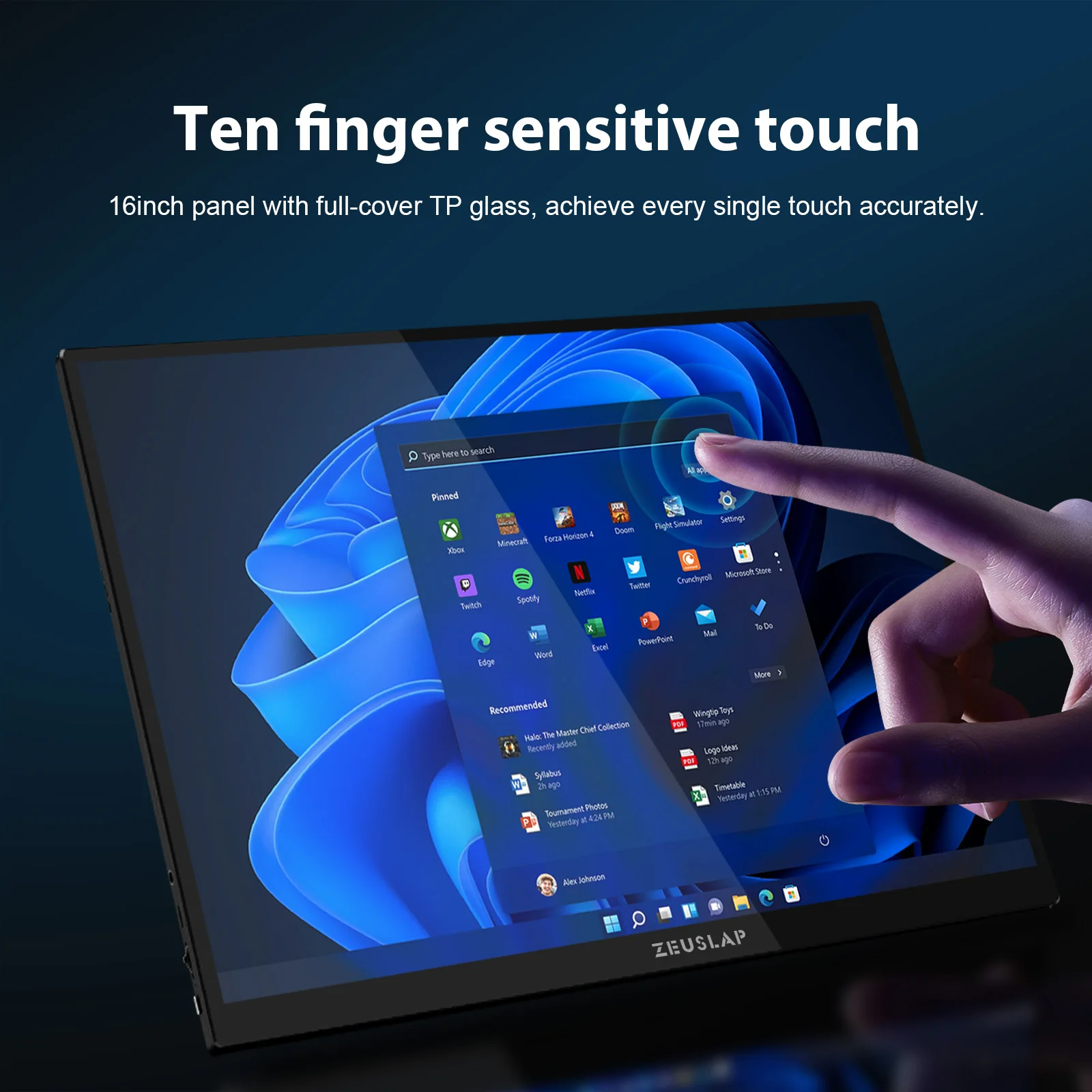 ZEUSLAP Portable Monitor Touch - Gaming Console And Monitor avaliação e preço