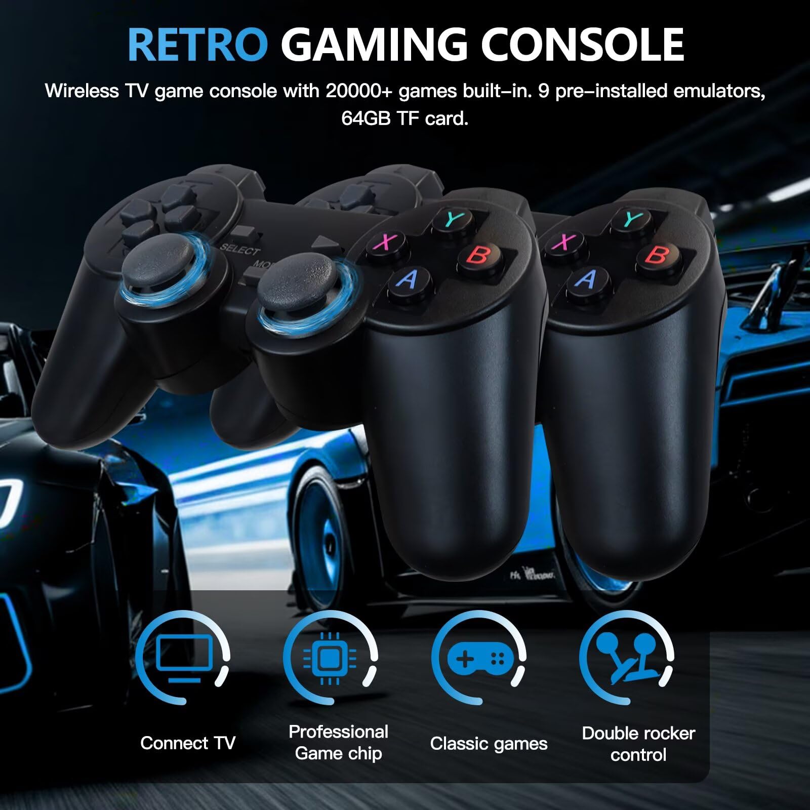 Retro Video Game Console 4K Ga - Gaming Console Tv Stand avaliação e preço