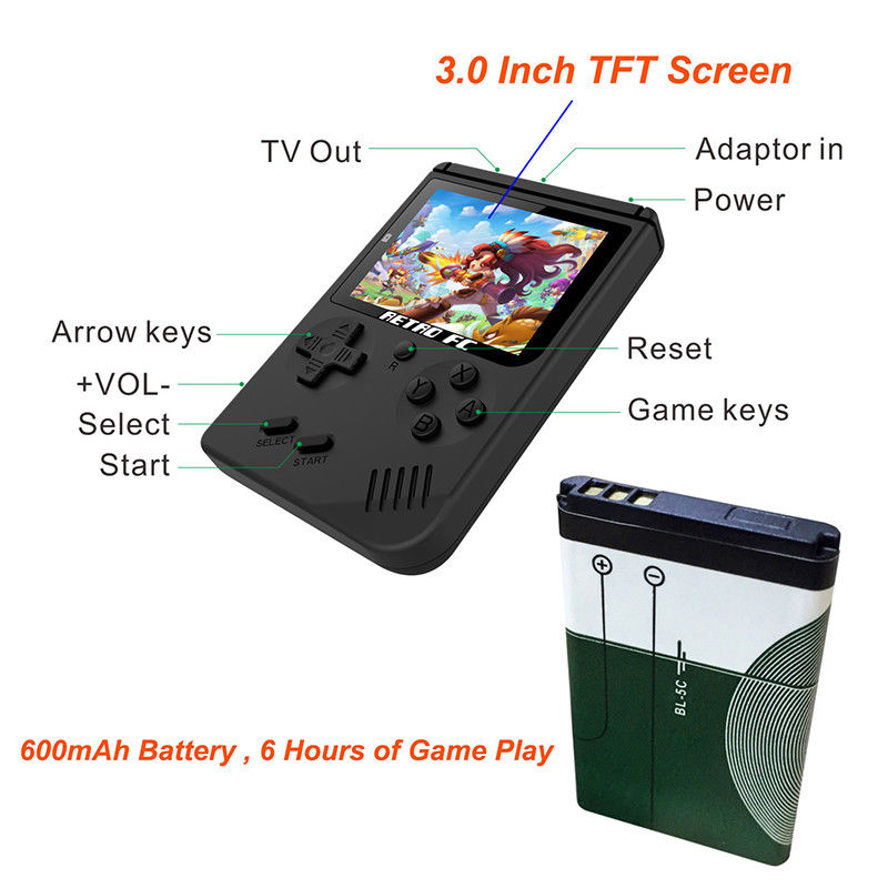 Coolbaby RS-6A Retro Portable  - Gaming Console Under 500 avaliação e preço
