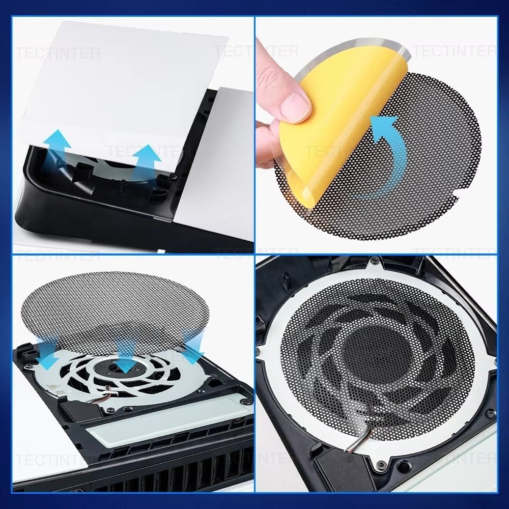 2/4Pcs Breathable Dust Filter  - Gaming Console Design avaliação e preço