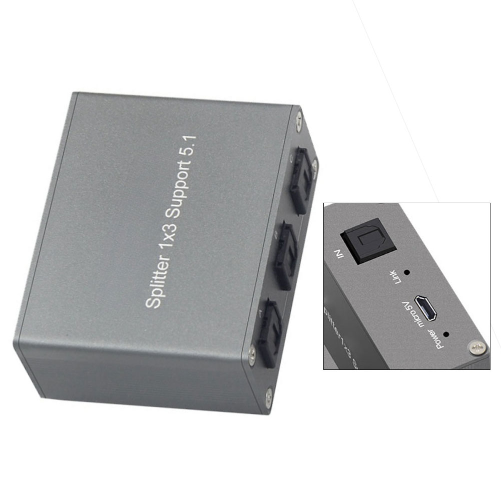 1PCS Digital Audio Splitter 1x - Gaming Console For Tv Xbox avaliação e preço