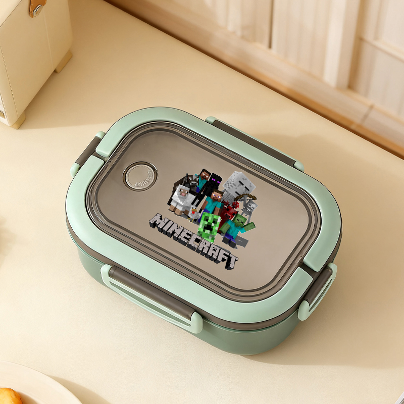 Game Theme Bento Lunch Box Min - Gaming Console With Minecraft avaliação e preço