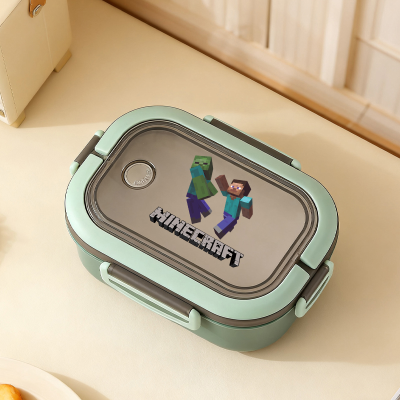 Game Theme Bento Lunch Box Min - Gaming Console With Minecraft avaliação e preço