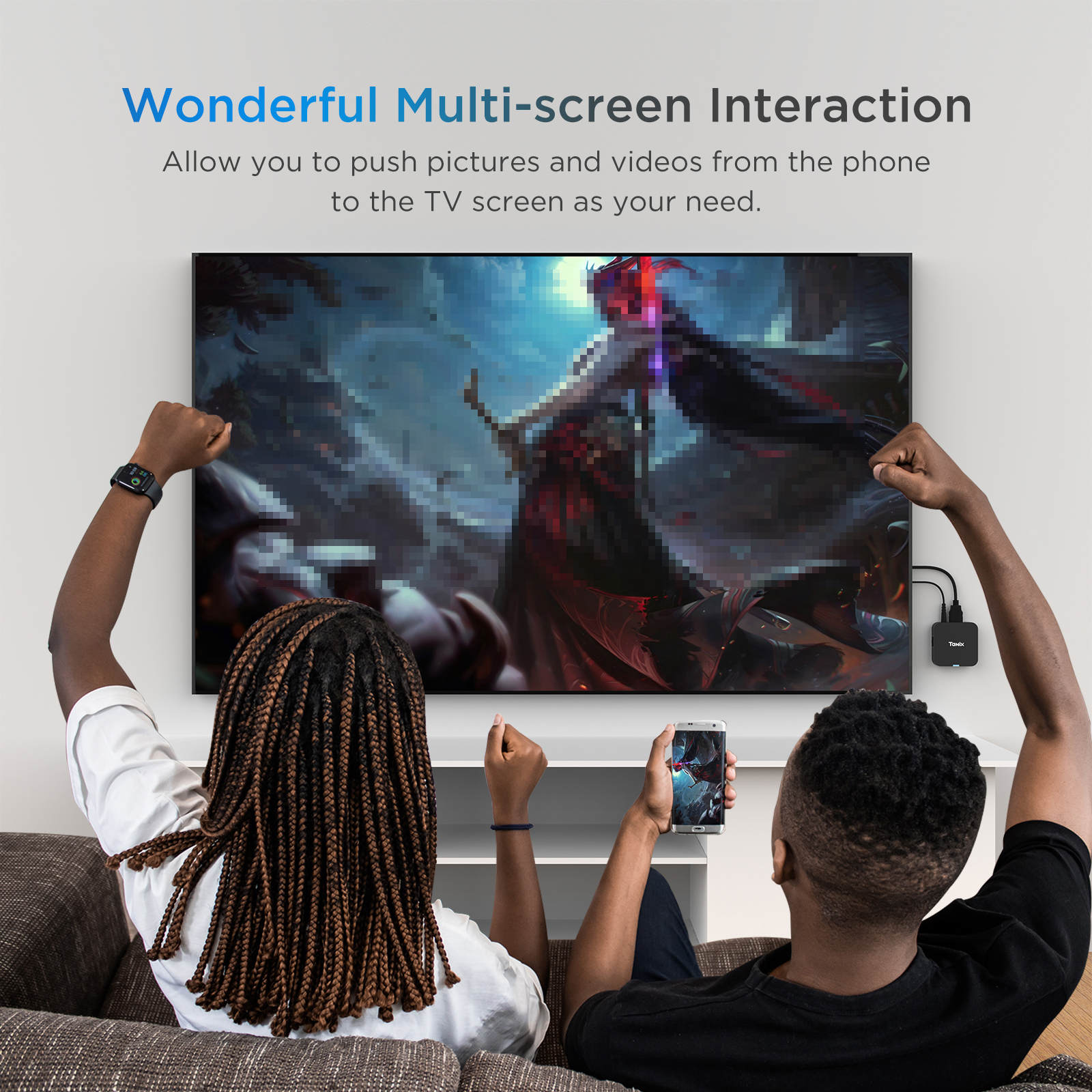 Tanix TX1 Android TV Box Allwi - Gaming Console Tv Stand avaliação e preço