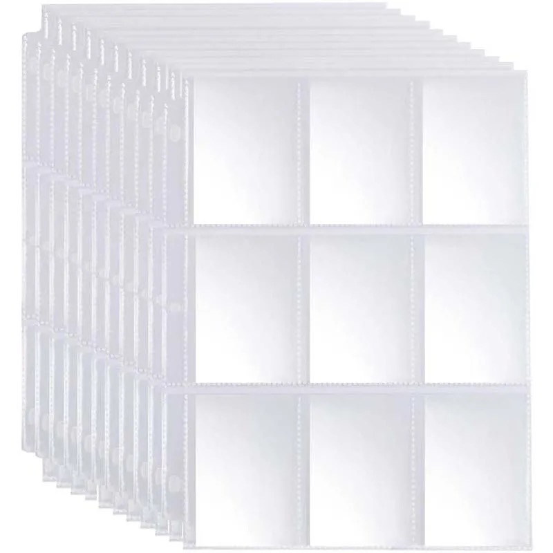 50pcs 9 Pocket Trading Gaming  - Gaming Card Holder avaliação e preço