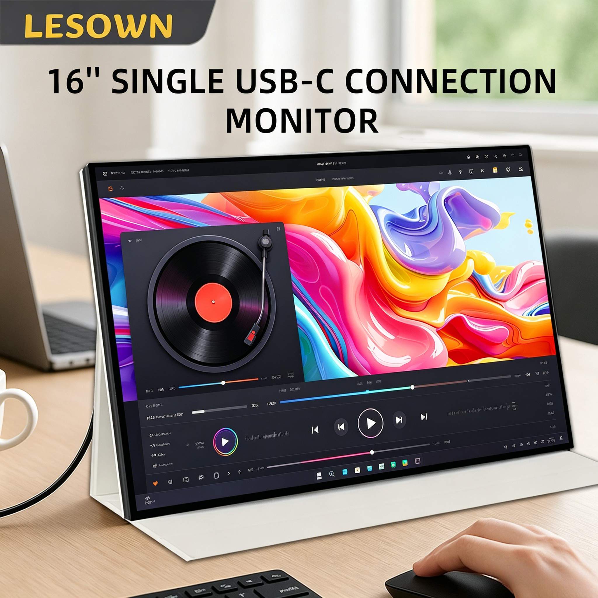 LESOWN High-Refresh 120Hz 16in - Gaming Console And Monitor avaliação e preço
