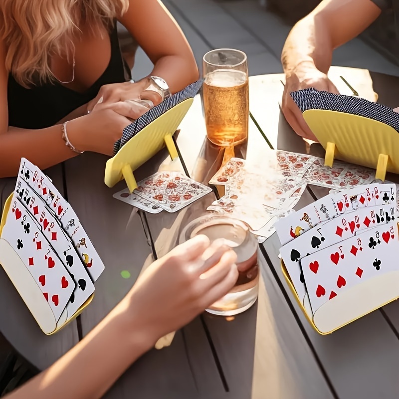 4-Pack Yellow PVC Card Holders - Gaming Card Holder avaliação e preço