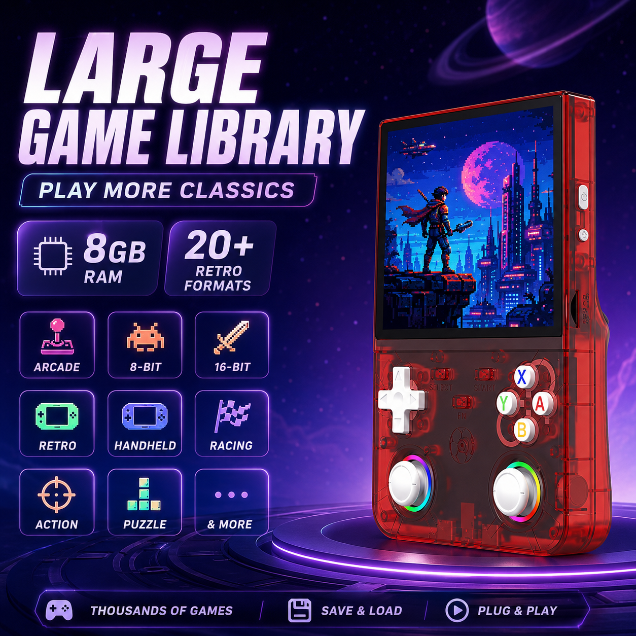 R36 Ultra X Retro Game Console - Gaming Console Handheld Best avaliação e preço