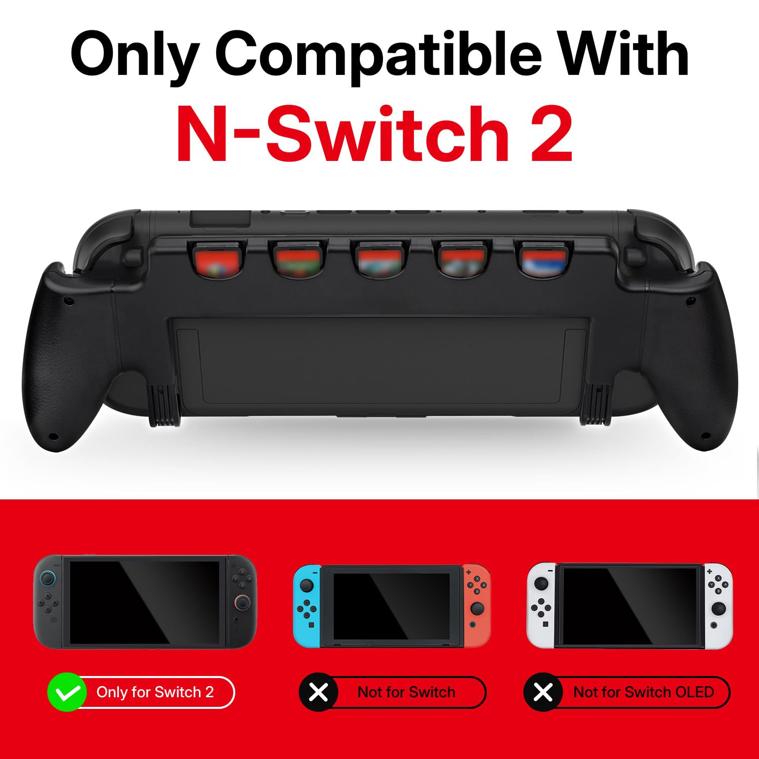 Hand Grip Case For Nintendo Sw - Gaming Card Holder avaliação e preço