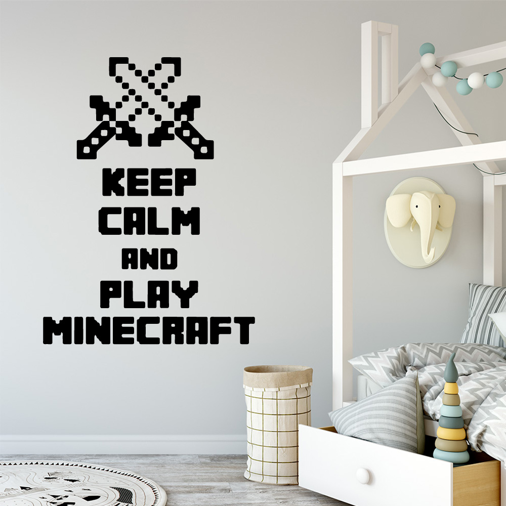 1 pc new Game keep calm and pl - Gaming Console With Minecraft avaliação e preço