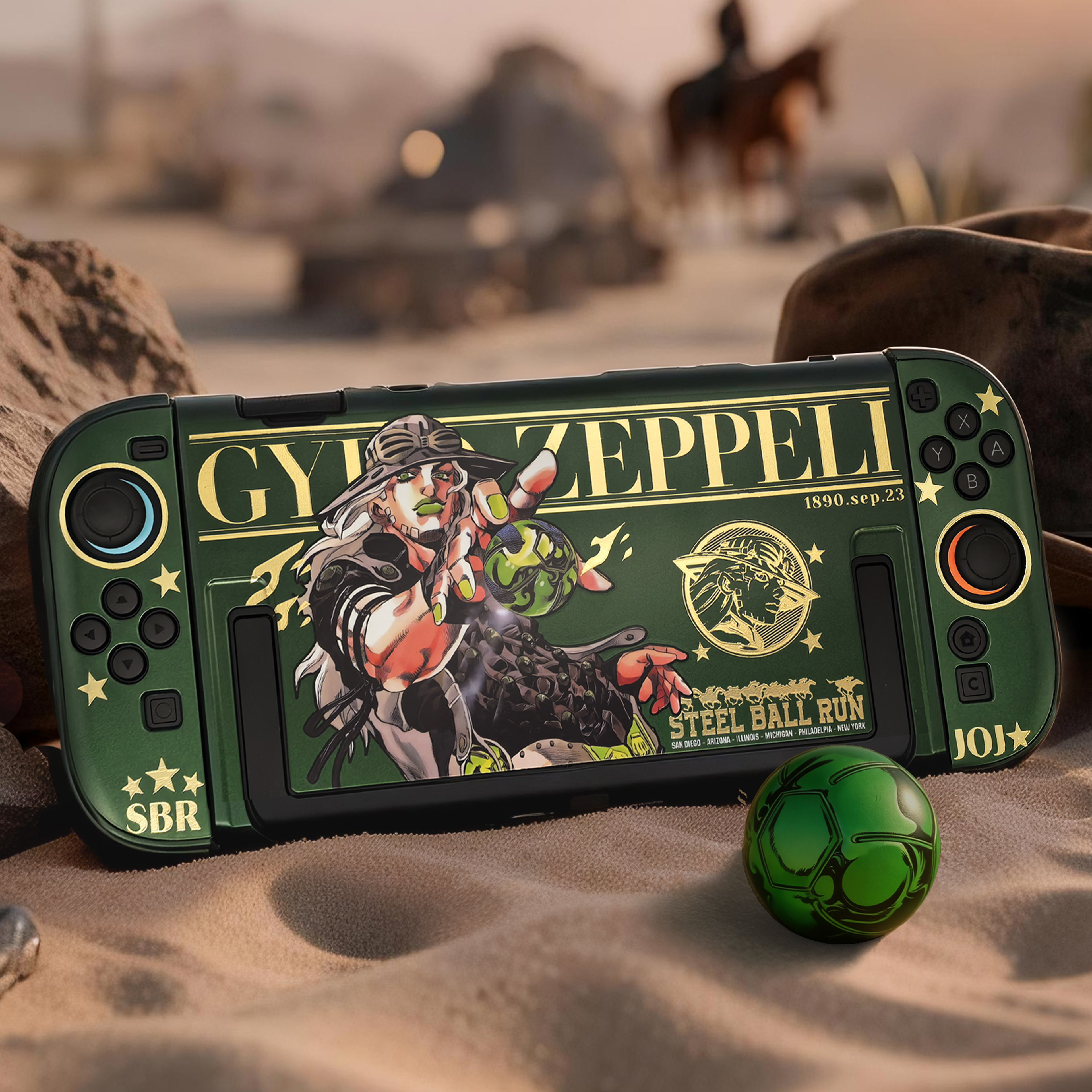 Gold Stamping Gyro Zeppeli Pro - Gaming Console Design avaliação e preço