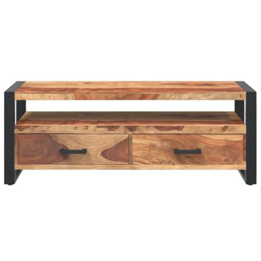Solid Wood Acacia TV Stand 47. - Gaming Console Tv Stand avaliação e preço