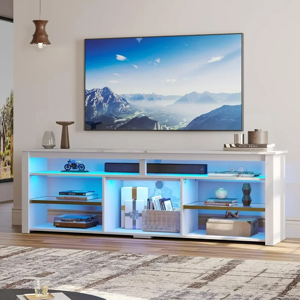 TV Stand for 75 inch TV, Tall  - Gaming Console Tv Stand avaliação e preço