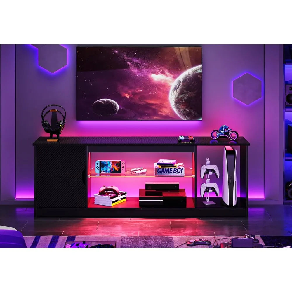 Bestier Led Entertainment Cent - Gaming Console Tv Stand avaliação e preço