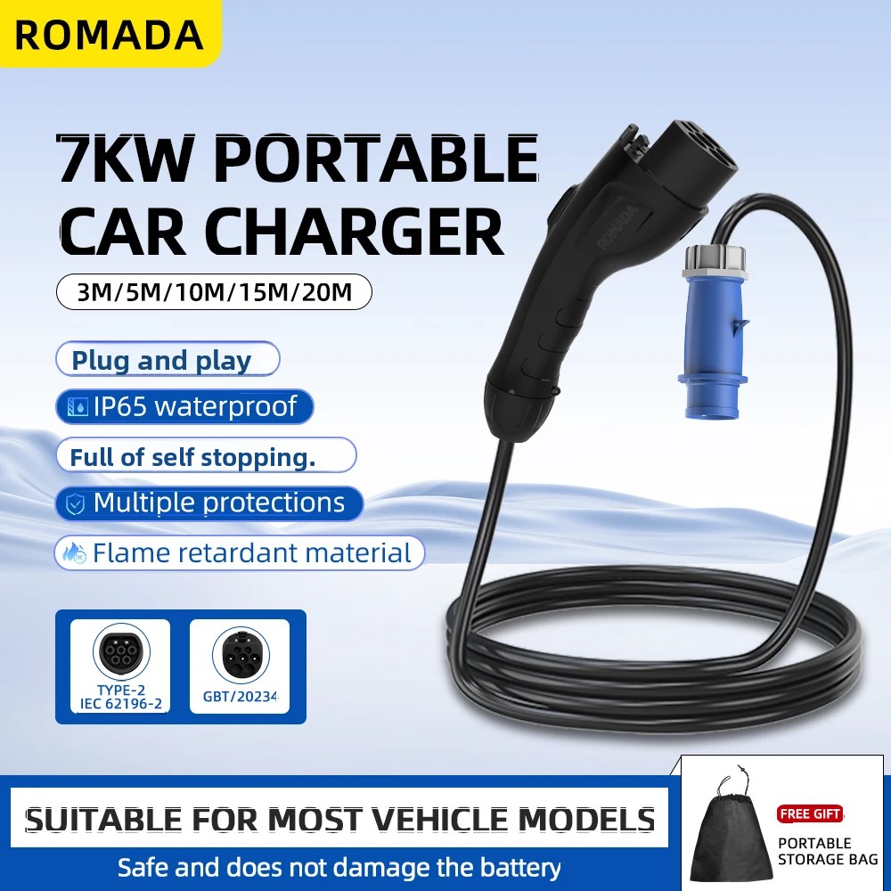7KW 32A Electric Vehicle EV Po - Pc Gaming Handheld Console avaliação e preço