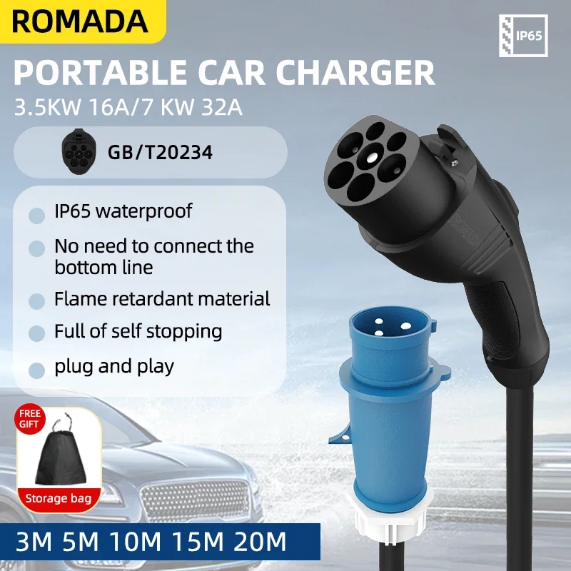 7KW 32A Electric Vehicle EV Po - Pc Gaming Handheld Console avaliação e preço