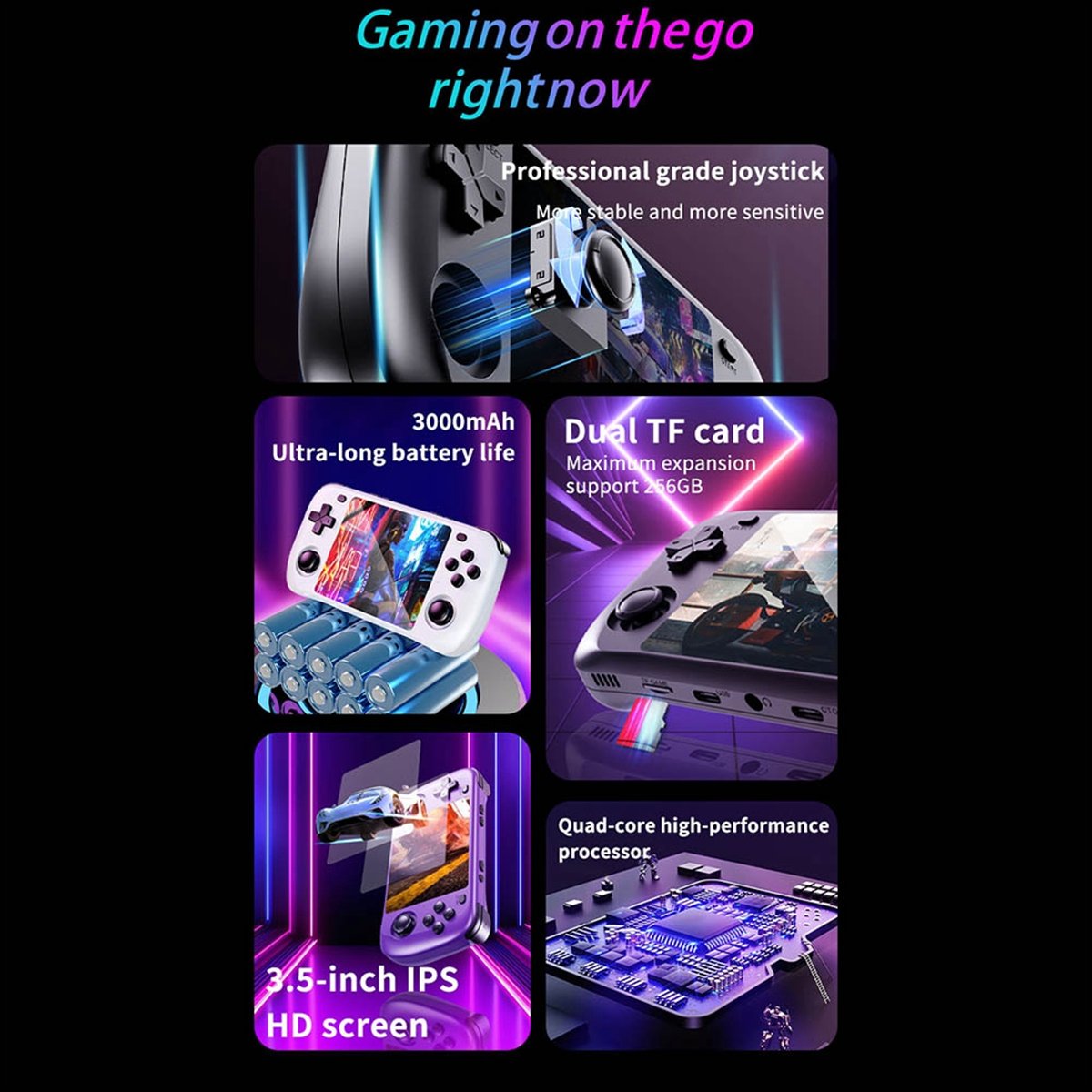 BEST CHOICE）H36S 3.5 Inch Pock - Gaming Console Handheld Best avaliação e preço