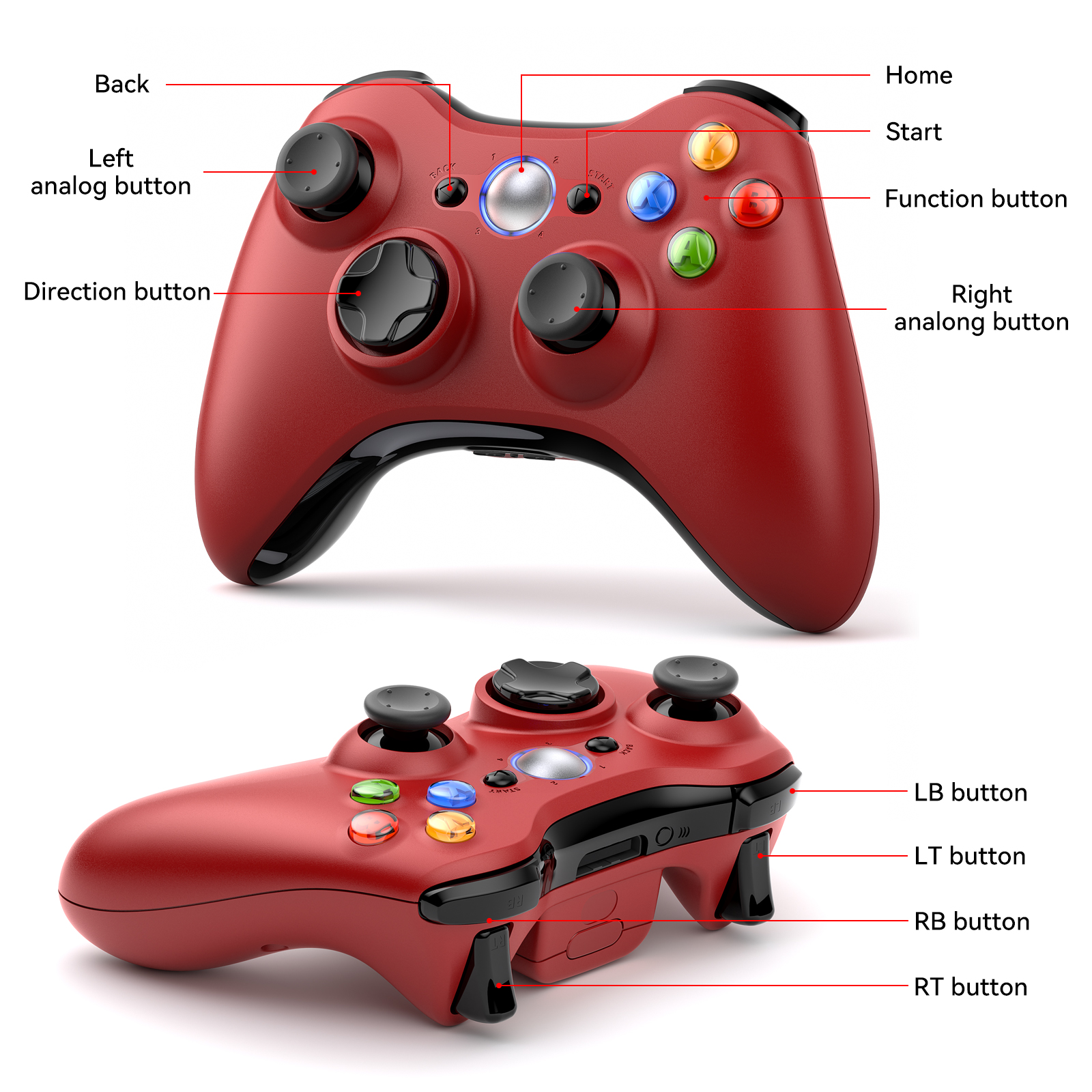 For Xbox 360 Gamepad Wireless  - Gaming Console Xbox 360 avaliação e preço