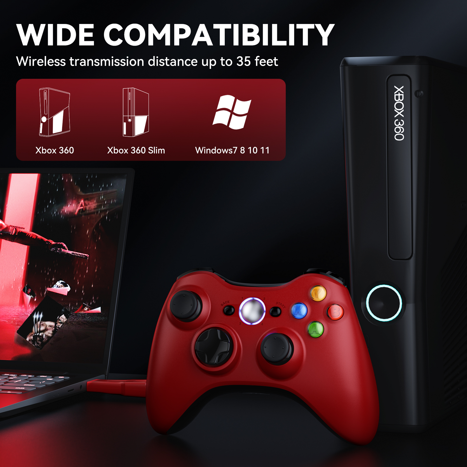 For Xbox 360 Gamepad Wireless  - Gaming Console Xbox 360 avaliação e preço