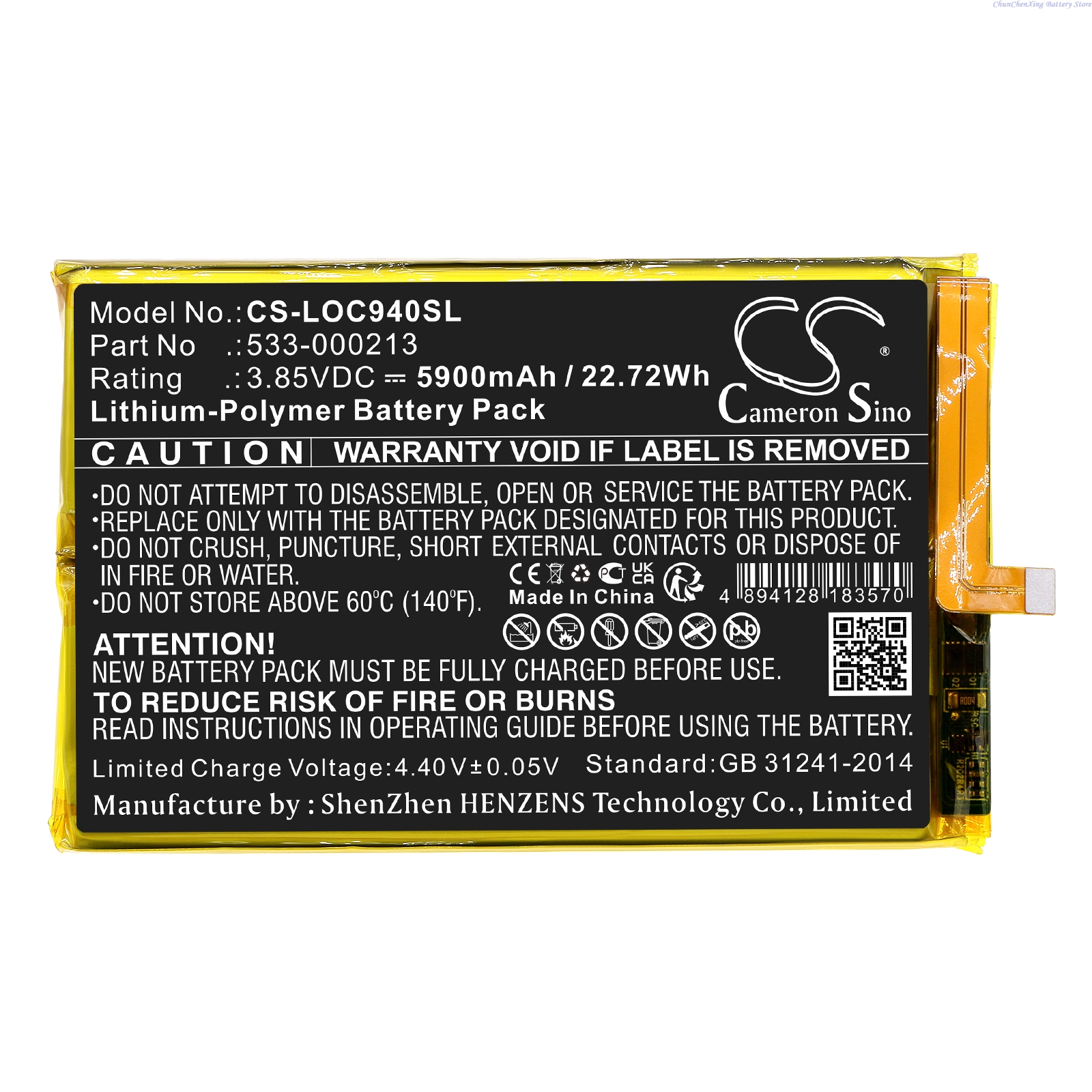 Cameron Sino 3.85V 5900mAh Gam - Gaming Console Cloud avaliação e preço
