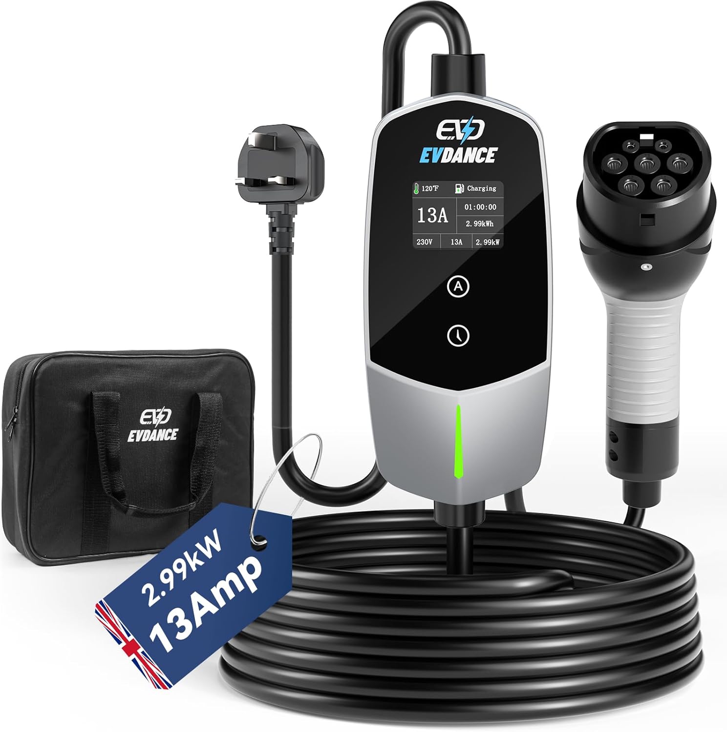 EVDANCE Portable EV Charger Ty - Pc Gaming Handheld Console avaliação e preço