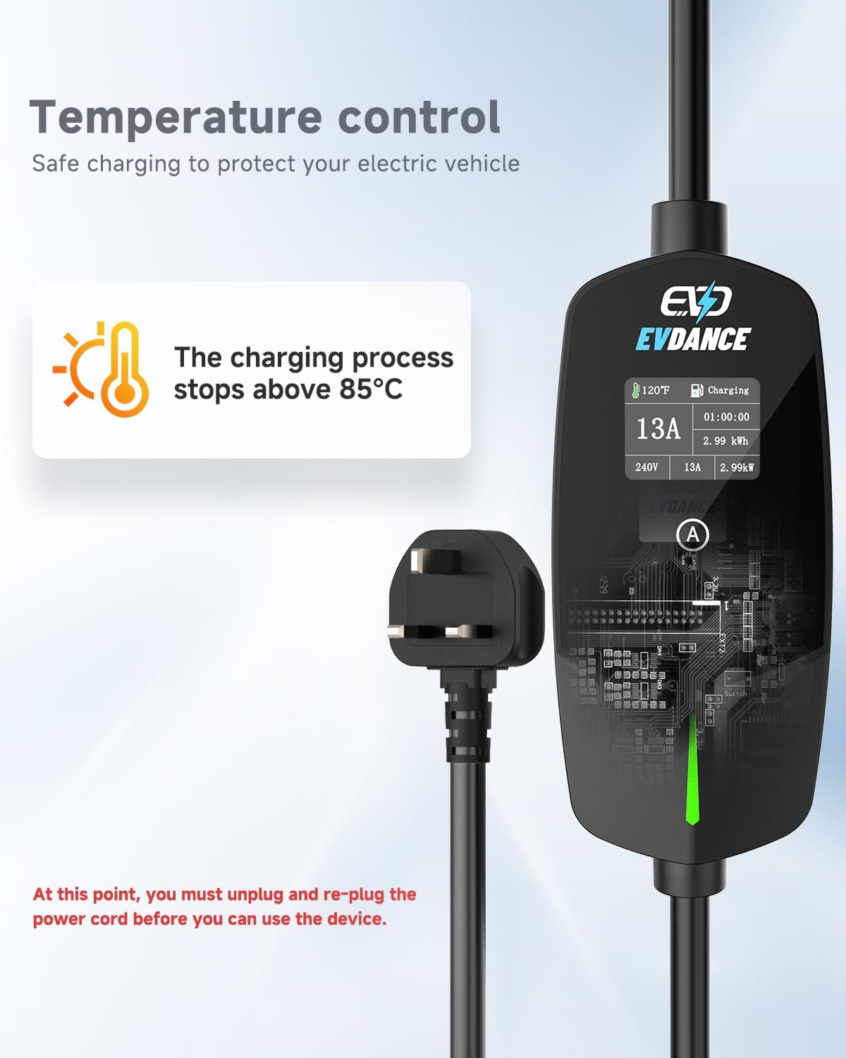 EVDANCE Portable EV Charger Ty - Pc Gaming Handheld Console avaliação e preço