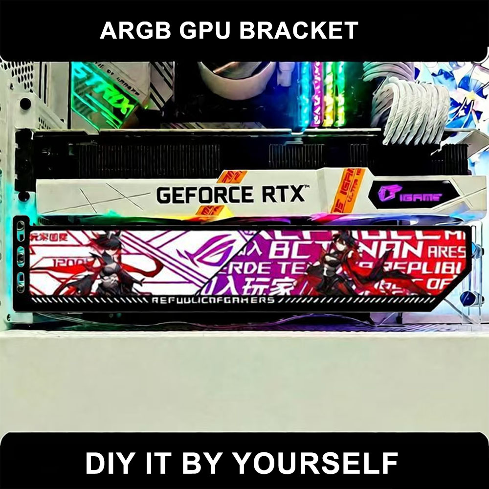 Customize RGB VGA Holder 5V/12 - Gaming Card Holder avaliação e preço