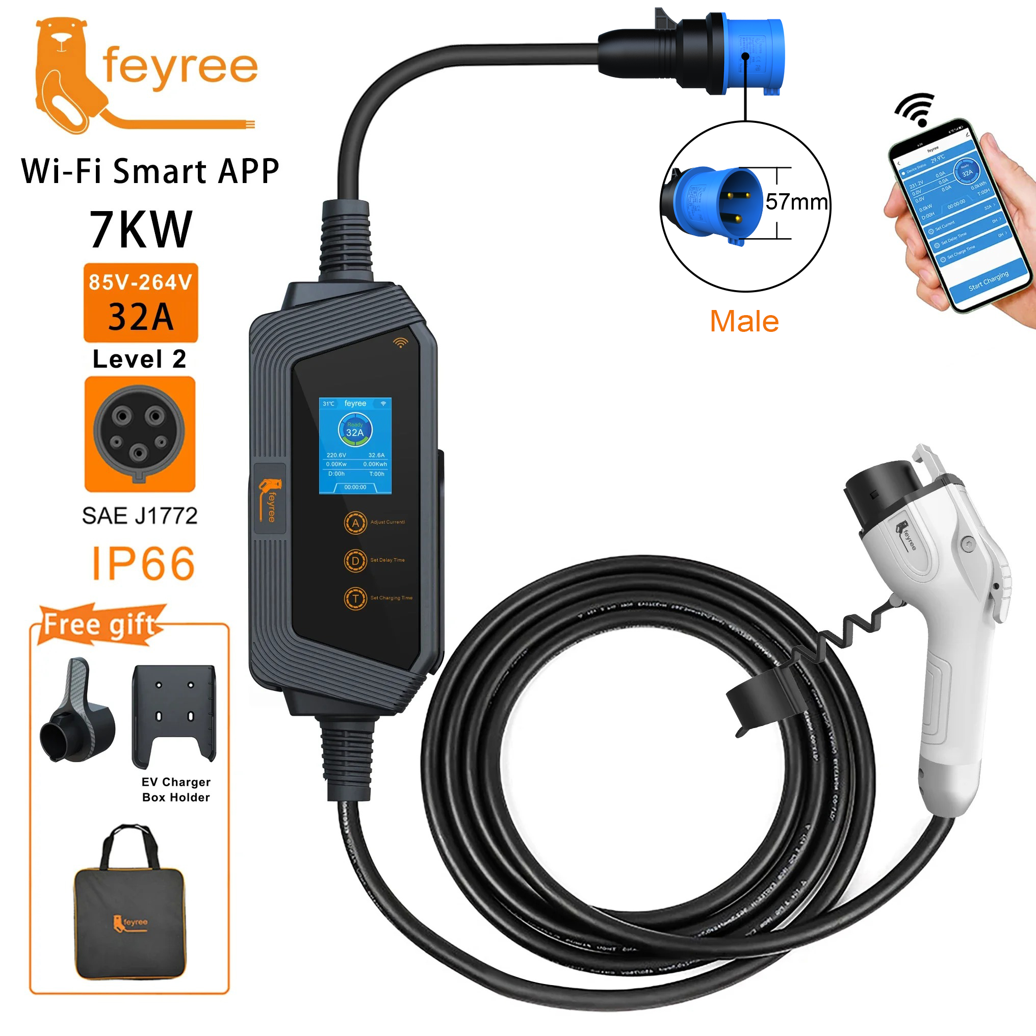 feyree Type1 Portable EV Charg - Pc Gaming Handheld Console avaliação e preço