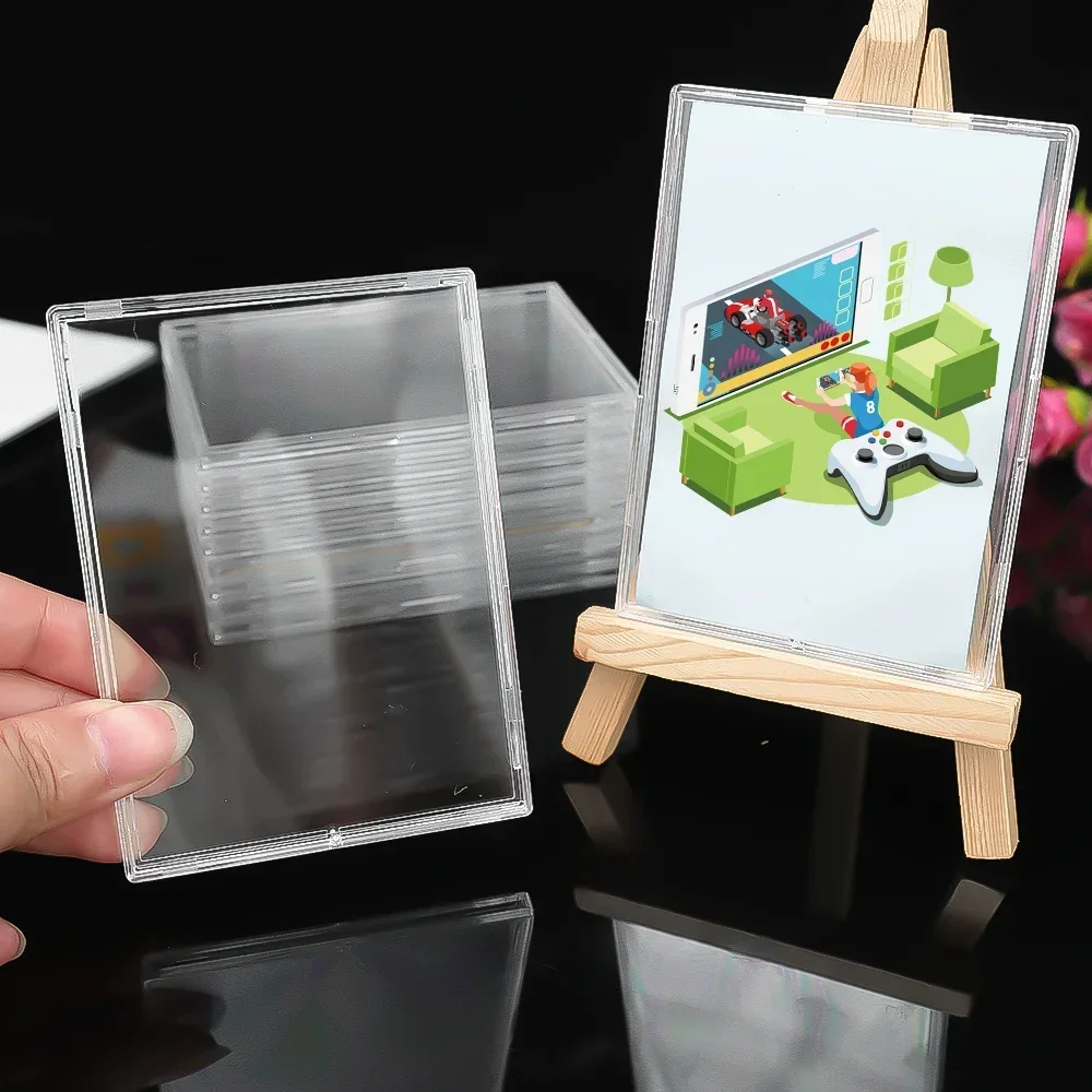 Clear Acrylic Card Holder Snap - Gaming Card Holder avaliação e preço