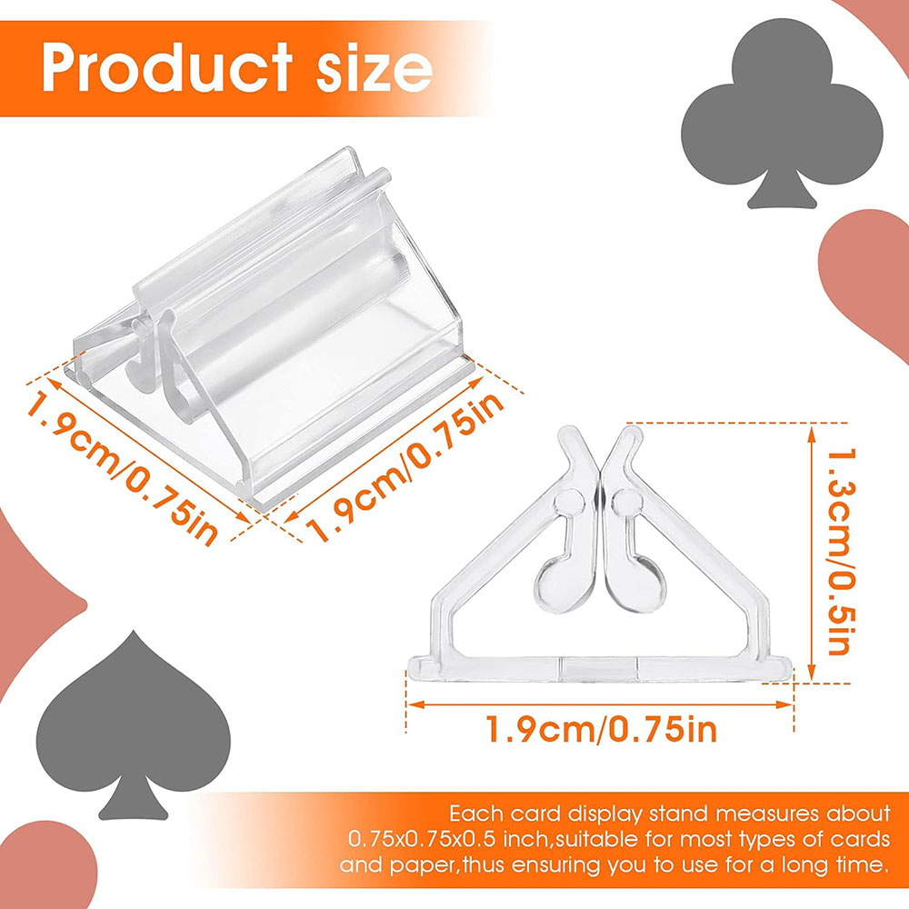 12/24/48Pcs Mini Clear Stands  - Gaming Card Holder avaliação e preço