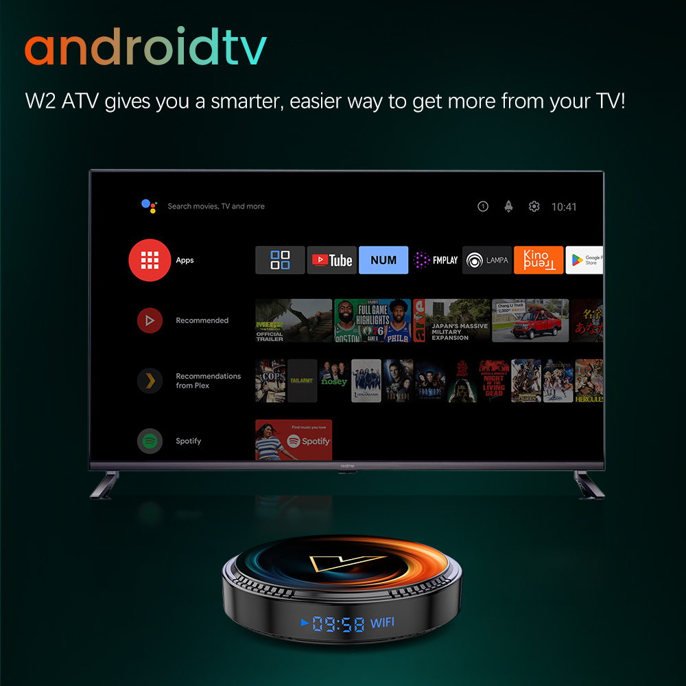 VONTAR W2 ATV AndroidTV 11.0 S - Gaming Console Tv Stand avaliação e preço