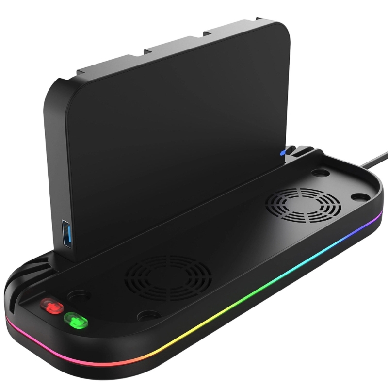 Q6PA Portable Dock Fan & NS2 C - Gaming Console Design avaliação e preço